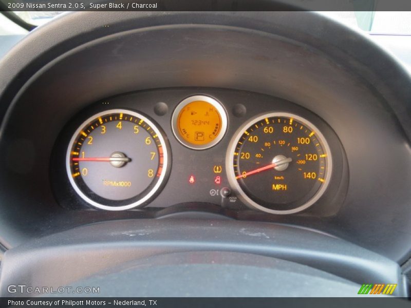 Super Black / Charcoal 2009 Nissan Sentra 2.0 S