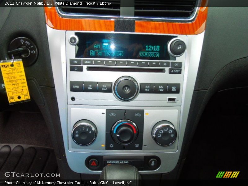 White Diamond Tricoat / Ebony 2012 Chevrolet Malibu LT