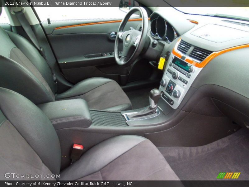 White Diamond Tricoat / Ebony 2012 Chevrolet Malibu LT