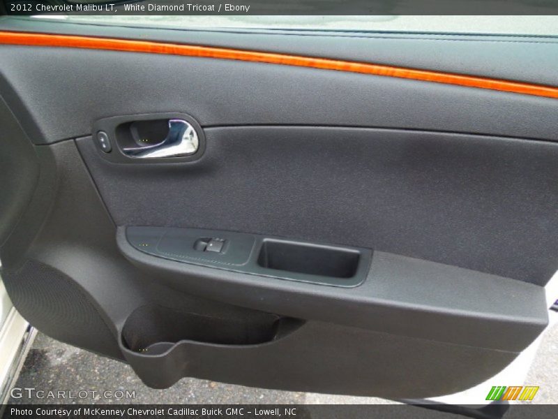 White Diamond Tricoat / Ebony 2012 Chevrolet Malibu LT