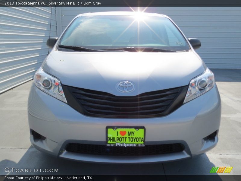Silver Sky Metallic / Light Gray 2013 Toyota Sienna V6