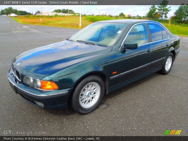 Oxford Green Metallic / Sand Beige 1997 BMW 5 Series 528i Sedan