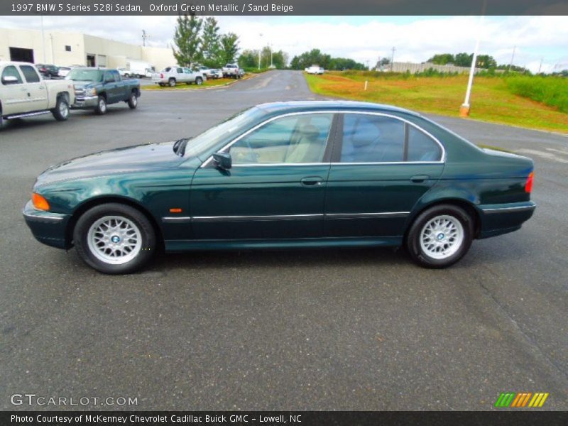 Oxford Green Metallic / Sand Beige 1997 BMW 5 Series 528i Sedan