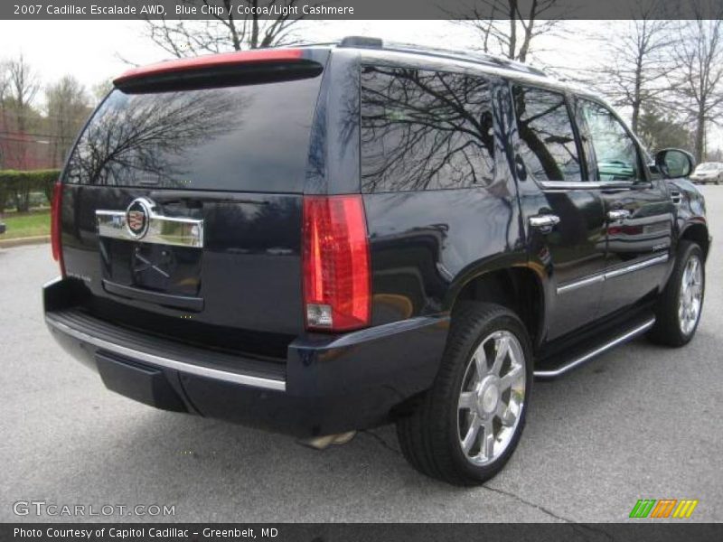 Blue Chip / Cocoa/Light Cashmere 2007 Cadillac Escalade AWD