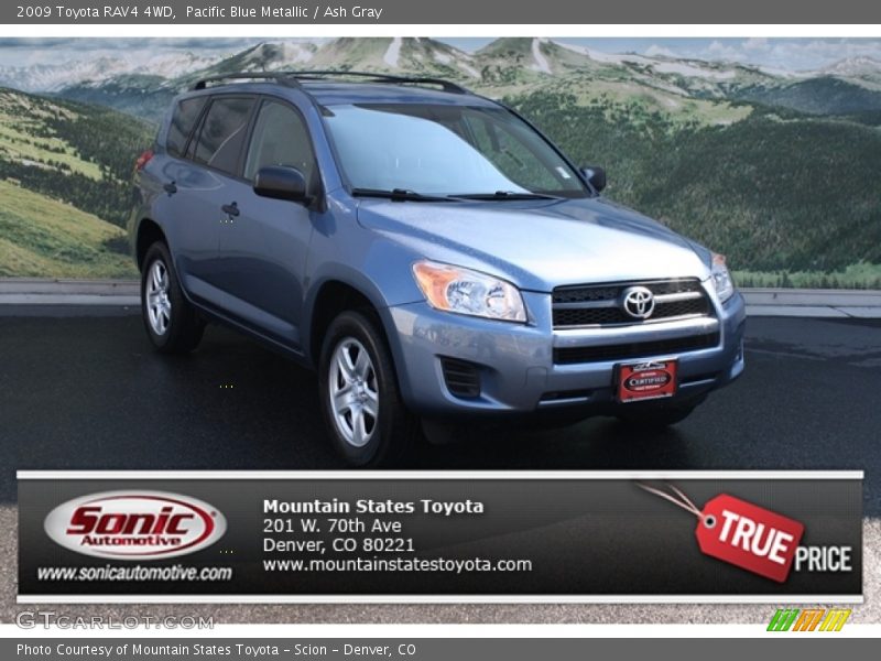 Pacific Blue Metallic / Ash Gray 2009 Toyota RAV4 4WD