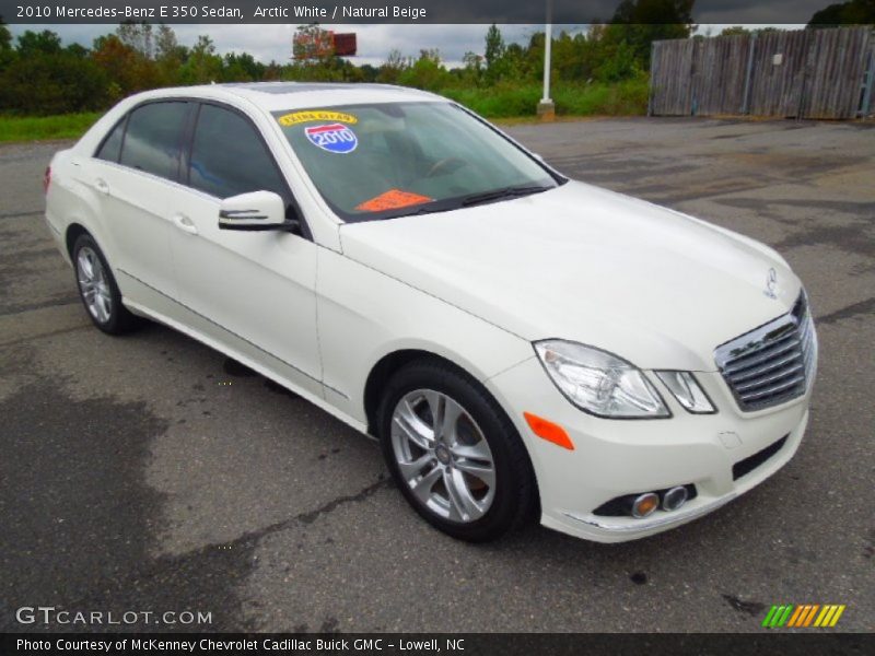 Arctic White / Natural Beige 2010 Mercedes-Benz E 350 Sedan