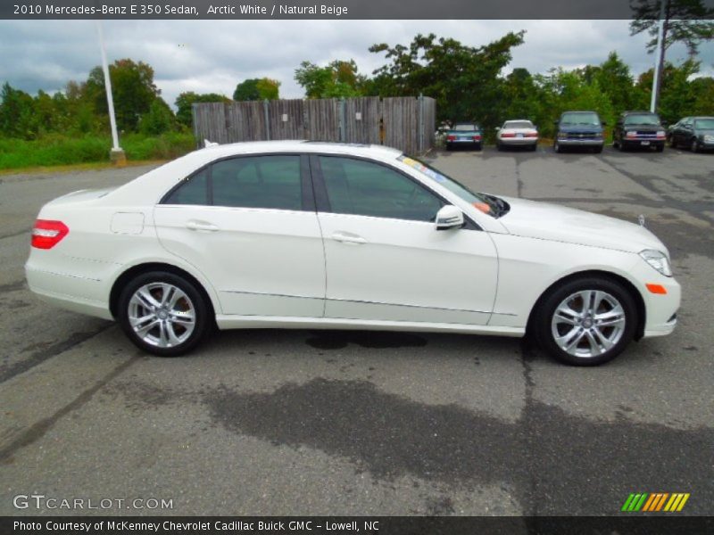 Arctic White / Natural Beige 2010 Mercedes-Benz E 350 Sedan