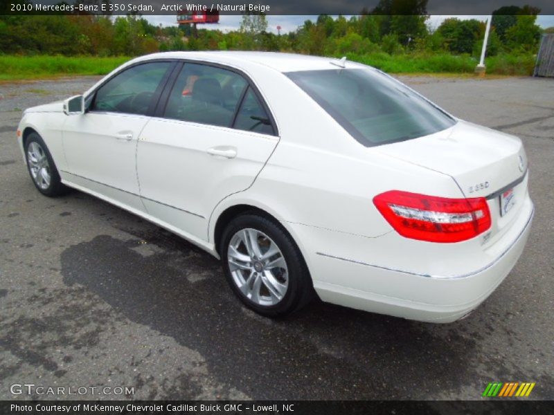 Arctic White / Natural Beige 2010 Mercedes-Benz E 350 Sedan