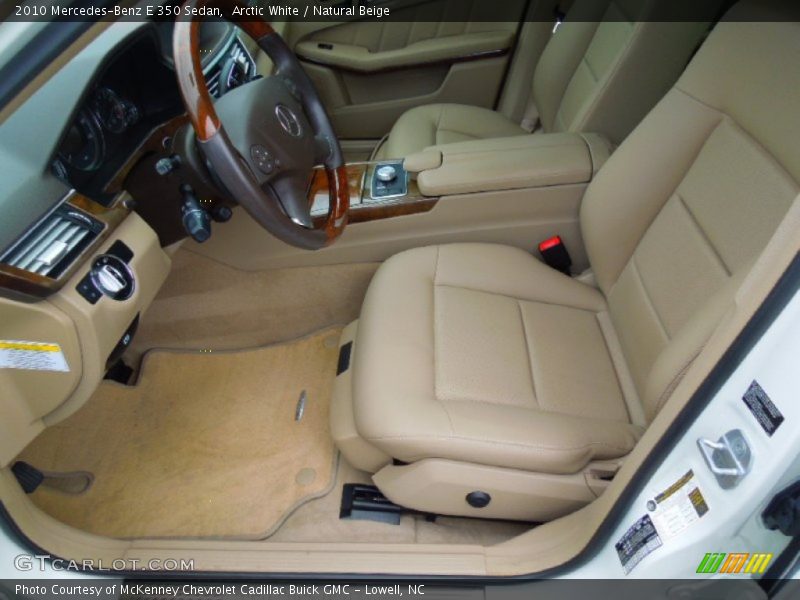 Arctic White / Natural Beige 2010 Mercedes-Benz E 350 Sedan
