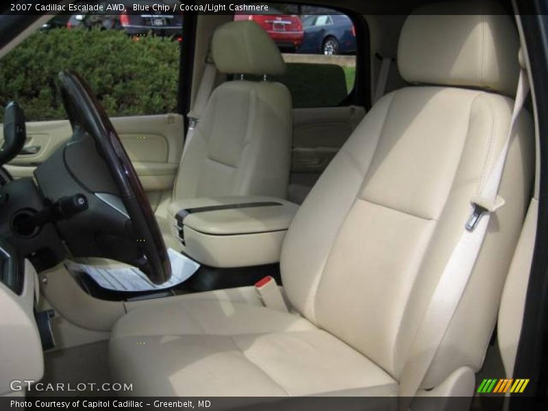 Blue Chip / Cocoa/Light Cashmere 2007 Cadillac Escalade AWD