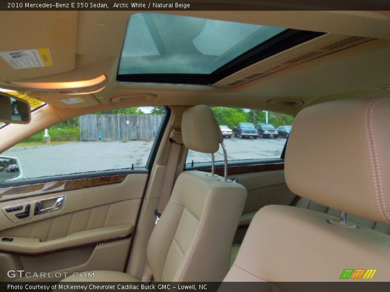 Arctic White / Natural Beige 2010 Mercedes-Benz E 350 Sedan