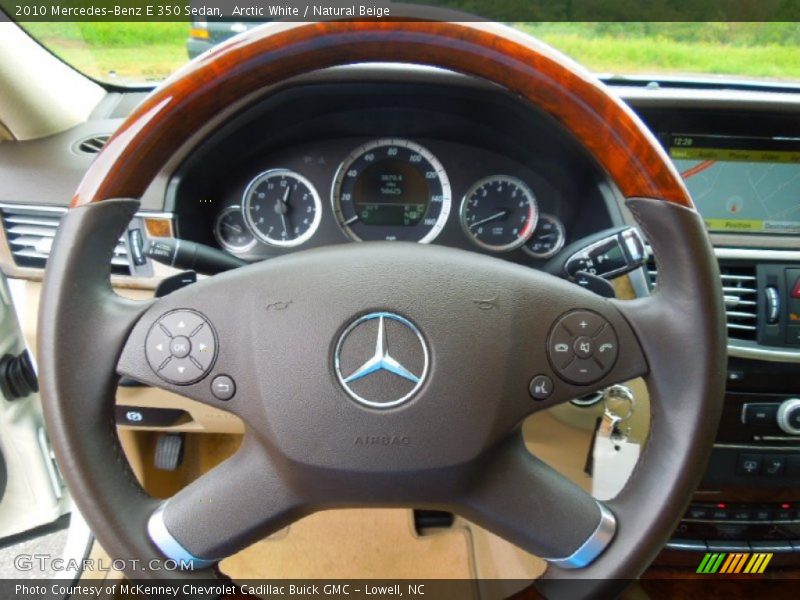Arctic White / Natural Beige 2010 Mercedes-Benz E 350 Sedan