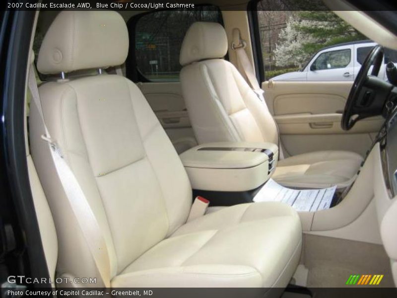 Blue Chip / Cocoa/Light Cashmere 2007 Cadillac Escalade AWD