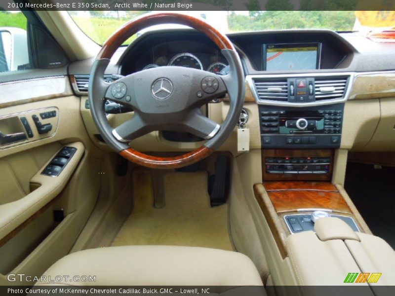 Arctic White / Natural Beige 2010 Mercedes-Benz E 350 Sedan