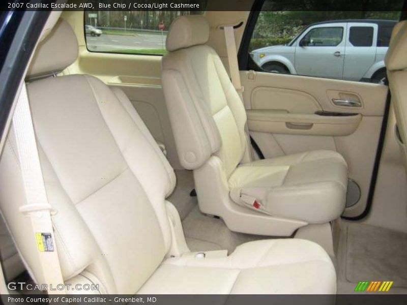 Blue Chip / Cocoa/Light Cashmere 2007 Cadillac Escalade AWD