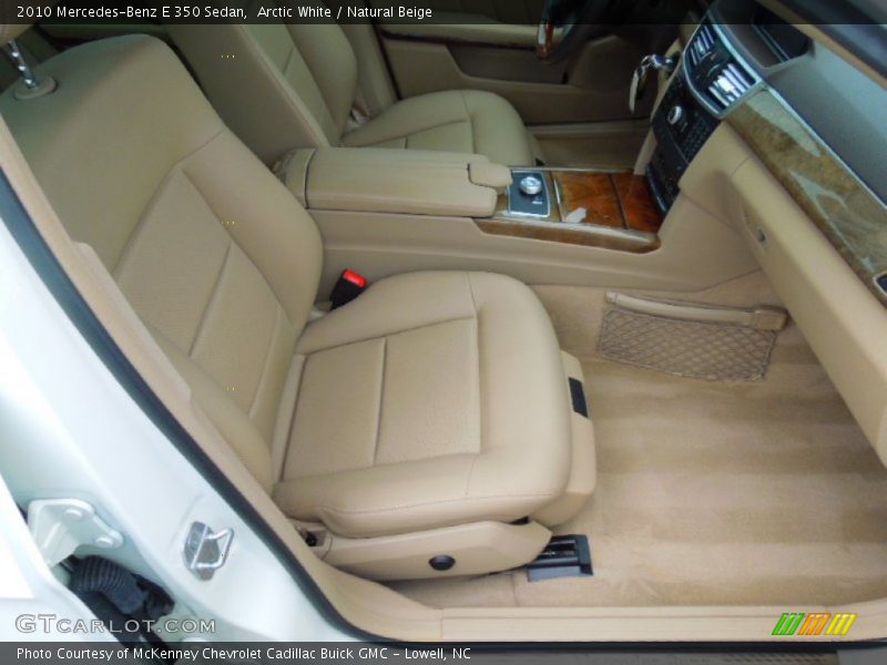 Arctic White / Natural Beige 2010 Mercedes-Benz E 350 Sedan