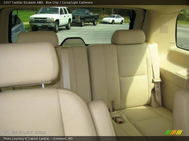 Blue Chip / Cocoa/Light Cashmere 2007 Cadillac Escalade AWD