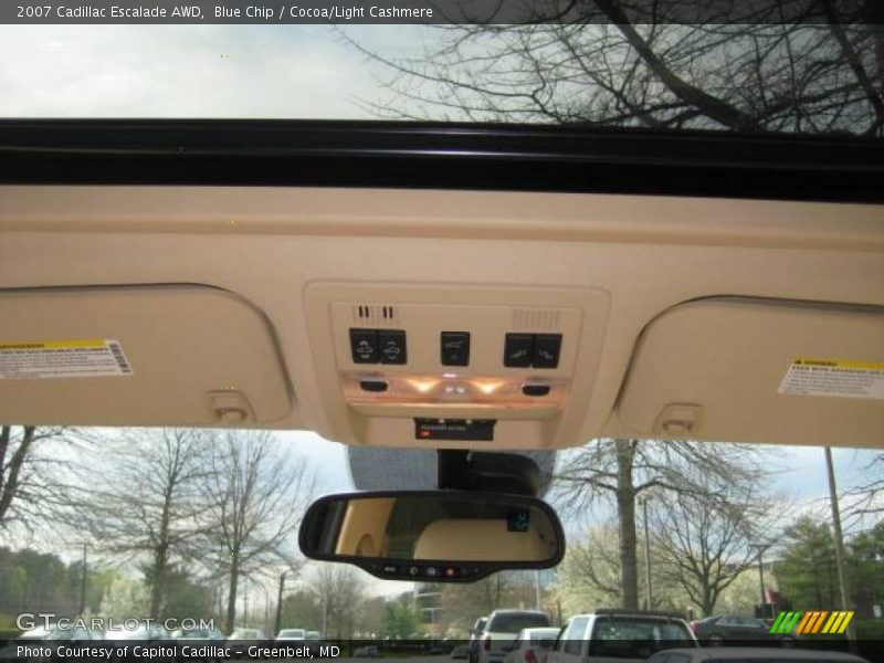 Blue Chip / Cocoa/Light Cashmere 2007 Cadillac Escalade AWD