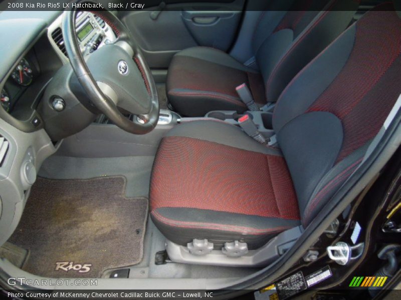  2008 Rio Rio5 LX Hatchback Gray Interior