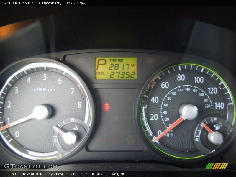  2008 Rio Rio5 LX Hatchback Rio5 LX Hatchback Gauges