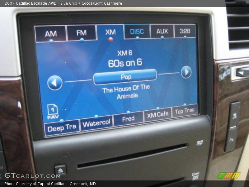 Blue Chip / Cocoa/Light Cashmere 2007 Cadillac Escalade AWD