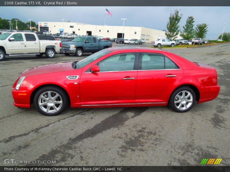 Crystal Red / Ebony 2008 Cadillac STS V8