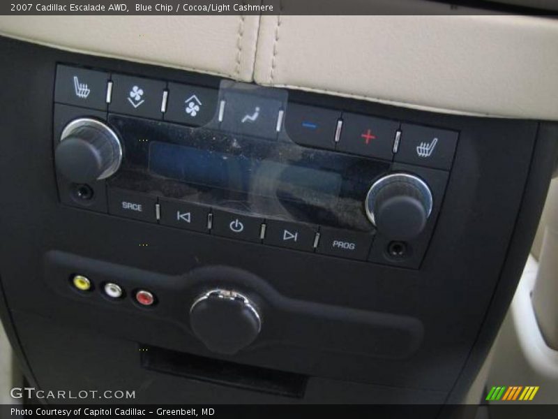 Blue Chip / Cocoa/Light Cashmere 2007 Cadillac Escalade AWD