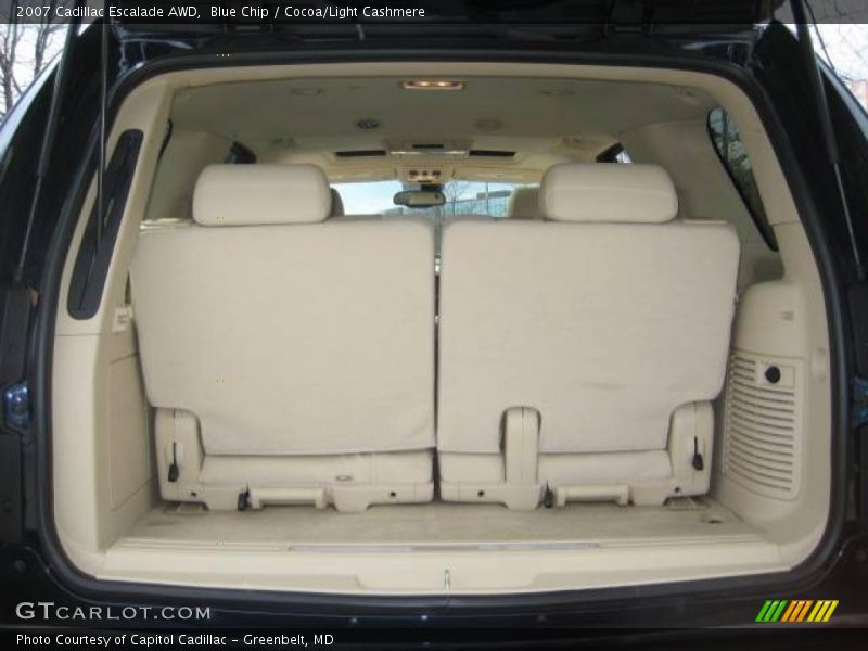 Blue Chip / Cocoa/Light Cashmere 2007 Cadillac Escalade AWD