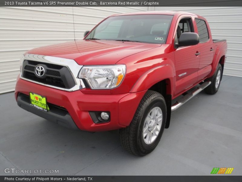 Barcelona Red Metallic / Graphite 2013 Toyota Tacoma V6 SR5 Prerunner Double Cab