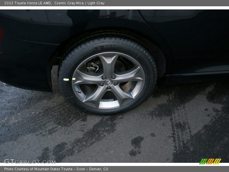 Cosmic Gray Mica / Light Gray 2013 Toyota Venza LE AWD