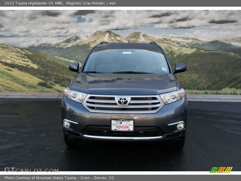 Magnetic Gray Metallic / Ash 2013 Toyota Highlander V6 4WD