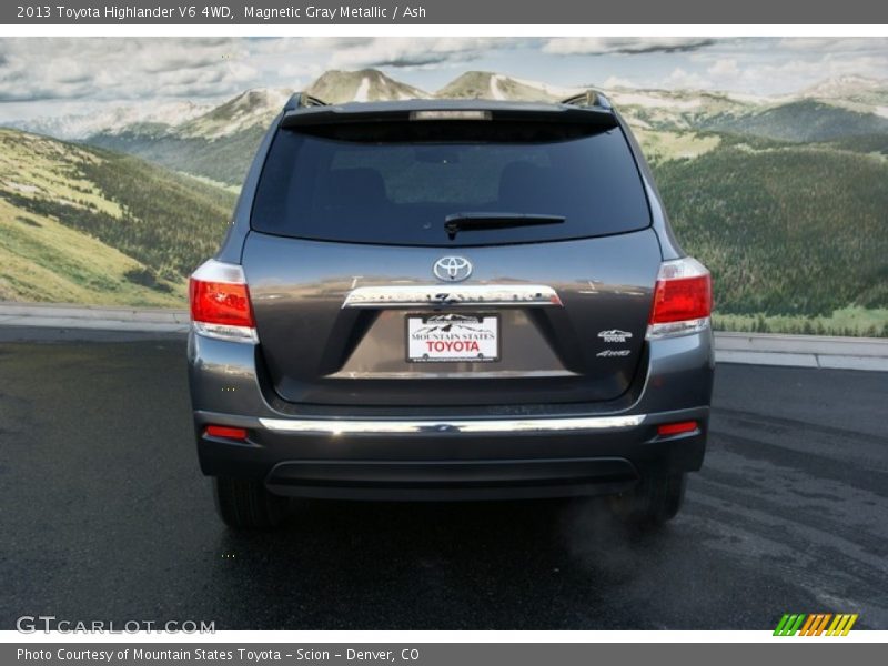 Magnetic Gray Metallic / Ash 2013 Toyota Highlander V6 4WD