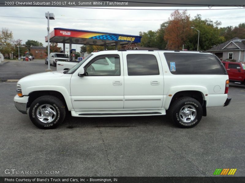 Summit White / Tan/Neutral 2003 Chevrolet Suburban 2500 LT 4x4