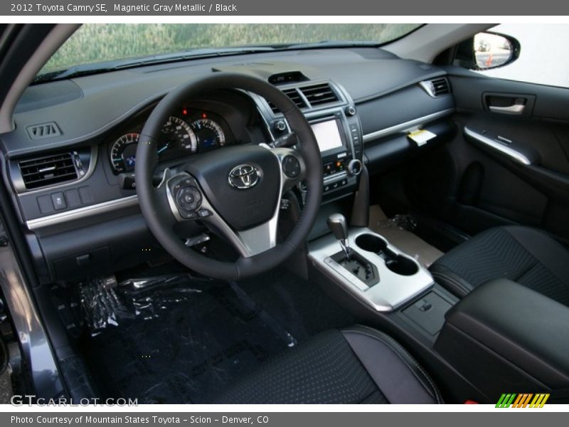 Magnetic Gray Metallic / Black 2012 Toyota Camry SE