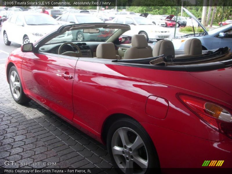 Absolutely Red / Ivory 2006 Toyota Solara SLE V6 Convertible