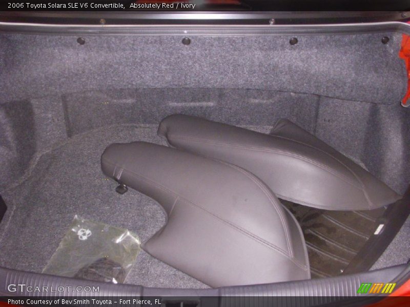  2006 Solara SLE V6 Convertible Trunk