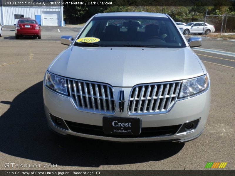 Brilliant Silver Metallic / Dark Charcoal 2010 Lincoln MKZ AWD