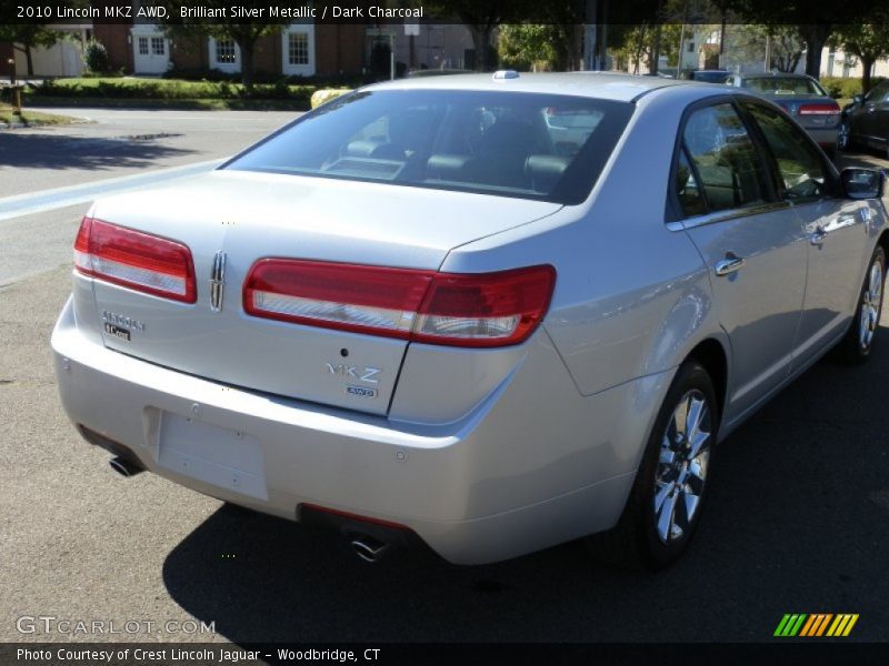 Brilliant Silver Metallic / Dark Charcoal 2010 Lincoln MKZ AWD