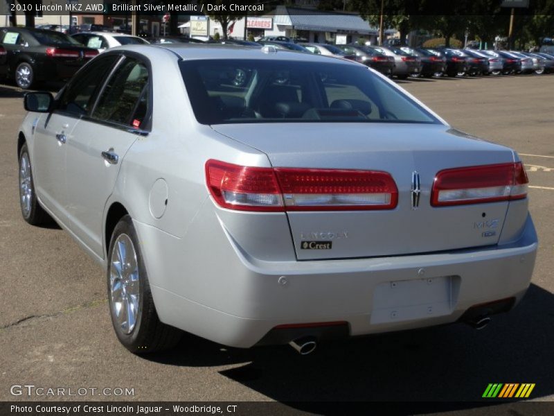 Brilliant Silver Metallic / Dark Charcoal 2010 Lincoln MKZ AWD