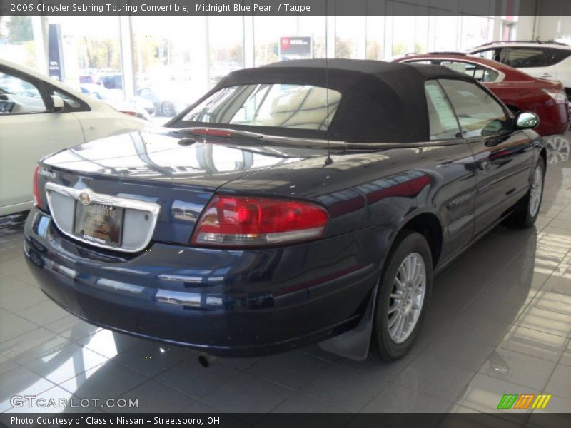 Midnight Blue Pearl / Taupe 2006 Chrysler Sebring Touring Convertible