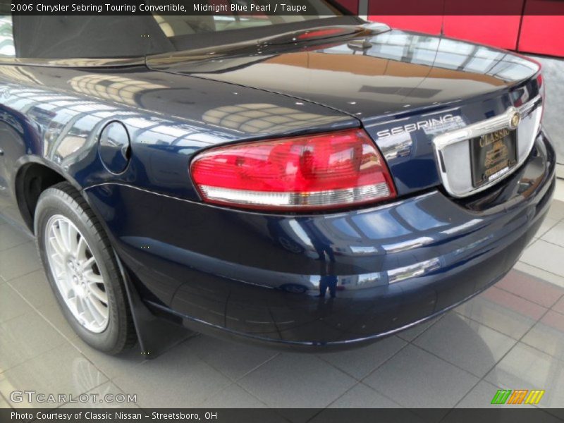 Midnight Blue Pearl / Taupe 2006 Chrysler Sebring Touring Convertible