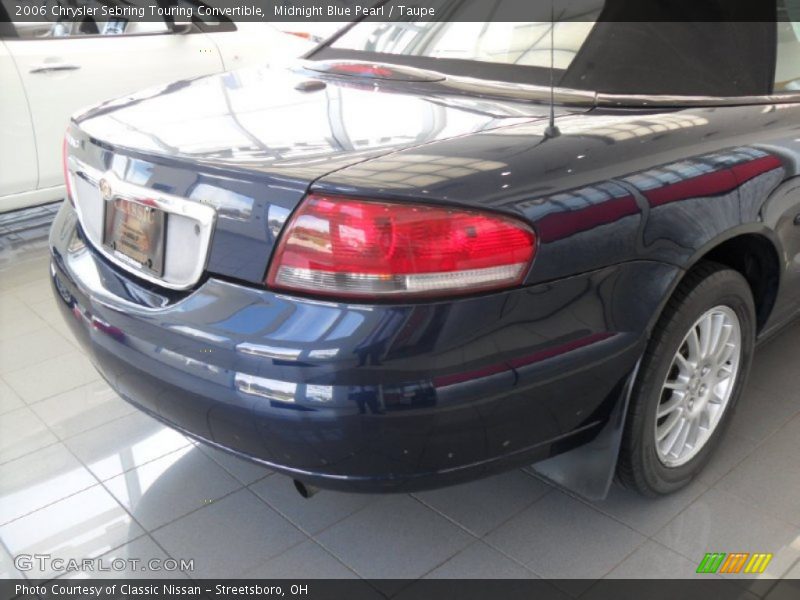 Midnight Blue Pearl / Taupe 2006 Chrysler Sebring Touring Convertible