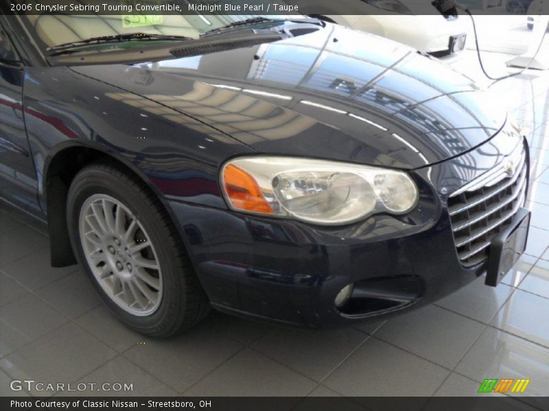 Midnight Blue Pearl / Taupe 2006 Chrysler Sebring Touring Convertible