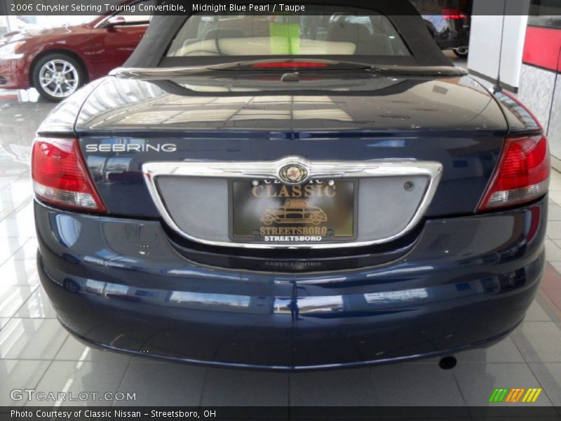 Midnight Blue Pearl / Taupe 2006 Chrysler Sebring Touring Convertible
