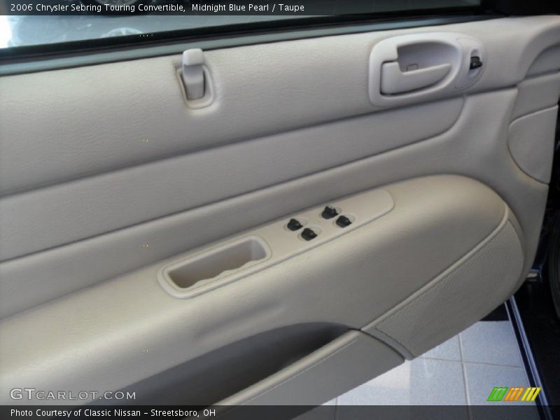 Midnight Blue Pearl / Taupe 2006 Chrysler Sebring Touring Convertible