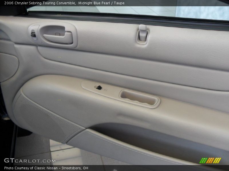 Midnight Blue Pearl / Taupe 2006 Chrysler Sebring Touring Convertible