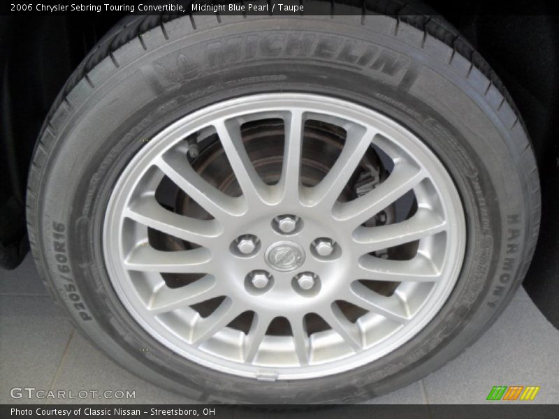 Midnight Blue Pearl / Taupe 2006 Chrysler Sebring Touring Convertible