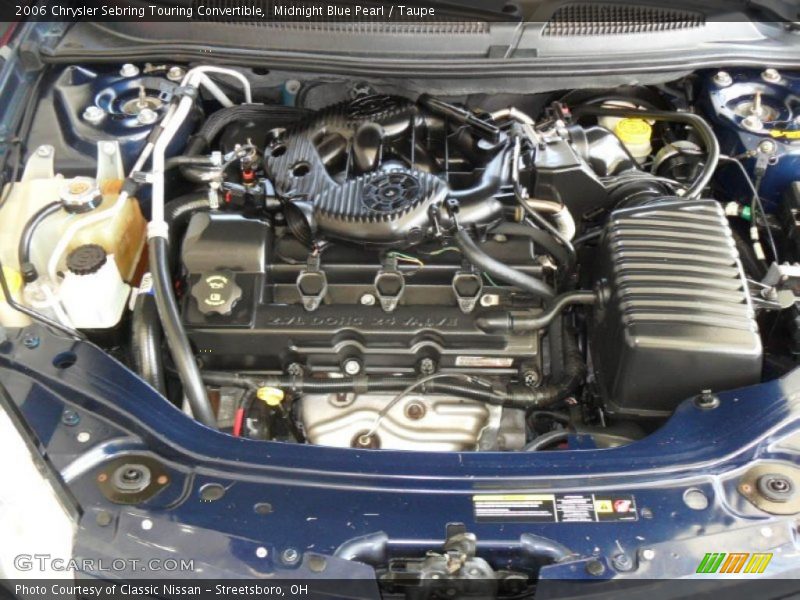 Midnight Blue Pearl / Taupe 2006 Chrysler Sebring Touring Convertible