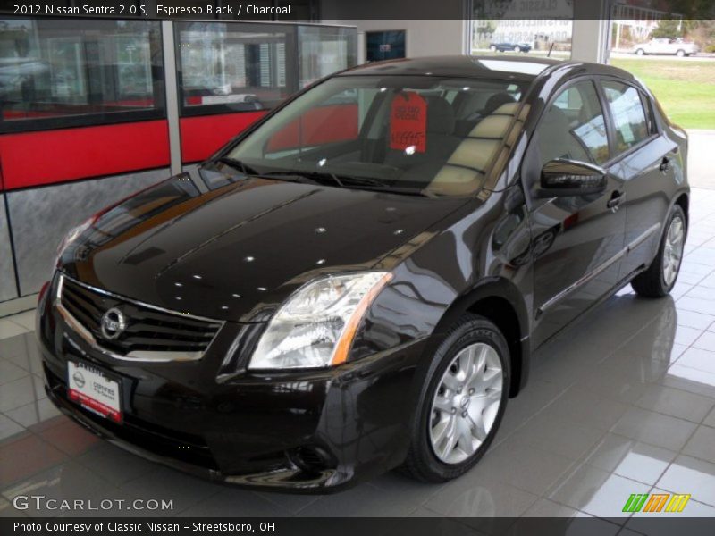 Espresso Black / Charcoal 2012 Nissan Sentra 2.0 S
