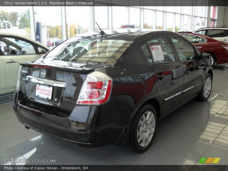 Espresso Black / Charcoal 2012 Nissan Sentra 2.0 S